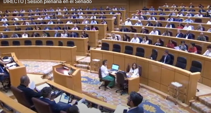 Imagen general del Senado este miércoles.