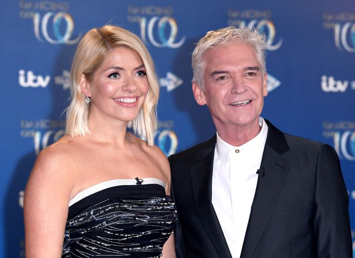 Dancing On Ice hosts Holly Willoughby and Phillip Schofield