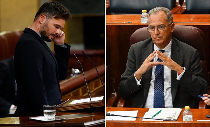 Gabriel Rufián y Enrique Ossorio.