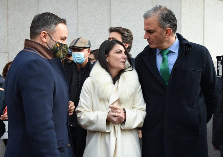 Santiago Abascal, Macarena Olona y Javier Ortega Smith