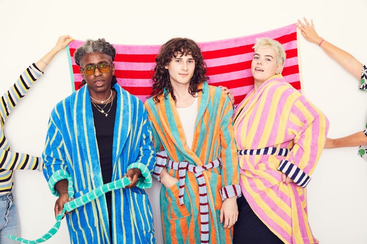Striped bathrobes from Dusen Dusen