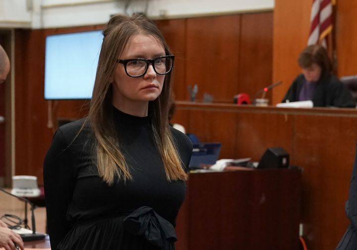 Fake German heiress Anna Sorokin is seen being led away after sentenced in 2019 on multiple counts of grand larceny and theft of services.