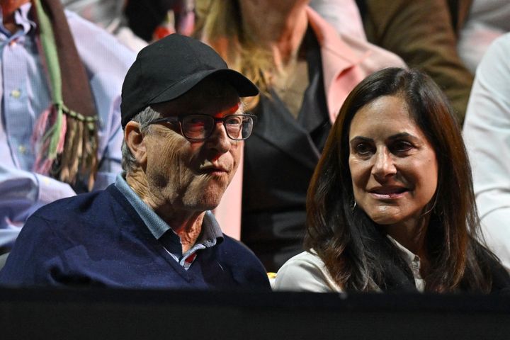 Bill Gates and ex-wife Melinda French Gates watch a tennis match in London last month.