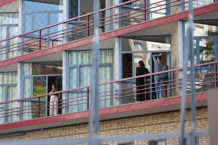 Residentes del colegio mayor Santa Mónica