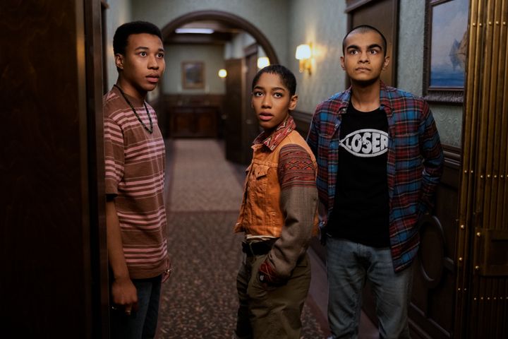 Left to right: Spencer, Ilonka and Amesh unravel an increasingly dark mystery in "The Midnight Club."