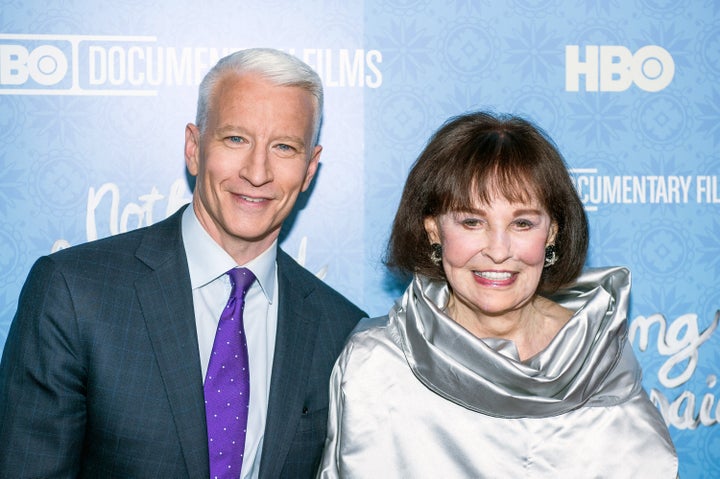 Anderson Cooper and his mother, Gloria Vanderbilt, in 2016.