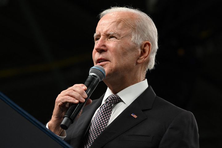 El presidente de EE.UU., Joe Biden, durante el acto de los demóccratas en Nueva York