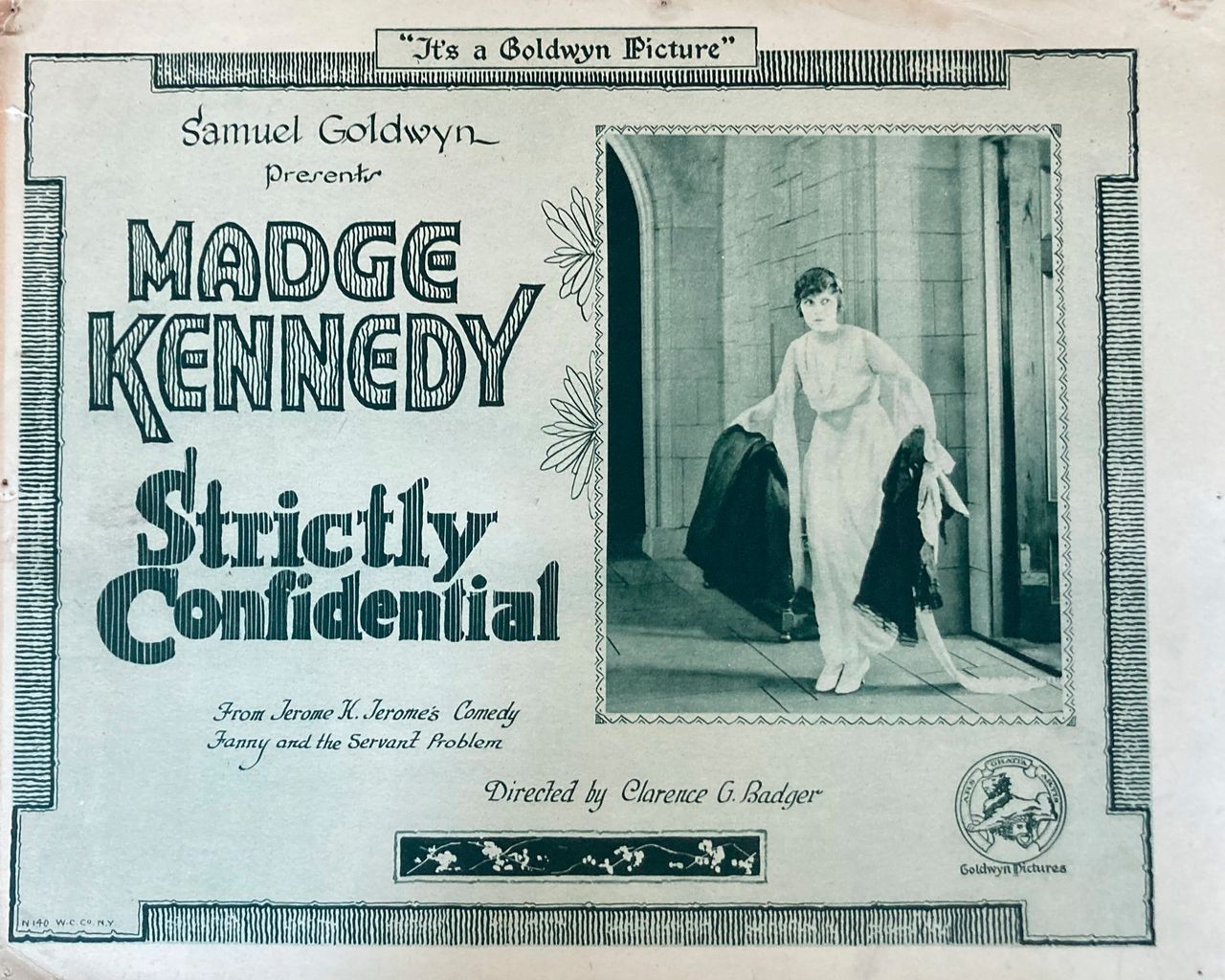 Η αφίσα της ταινίας «Strictly Confidential» του 1919.