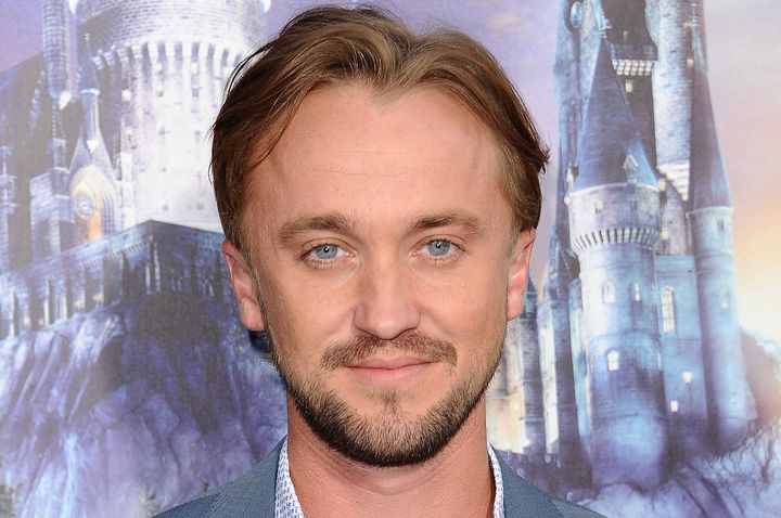 Tom Felton attends the opening of "The Wizarding World of Harry Potter" in 2016.
