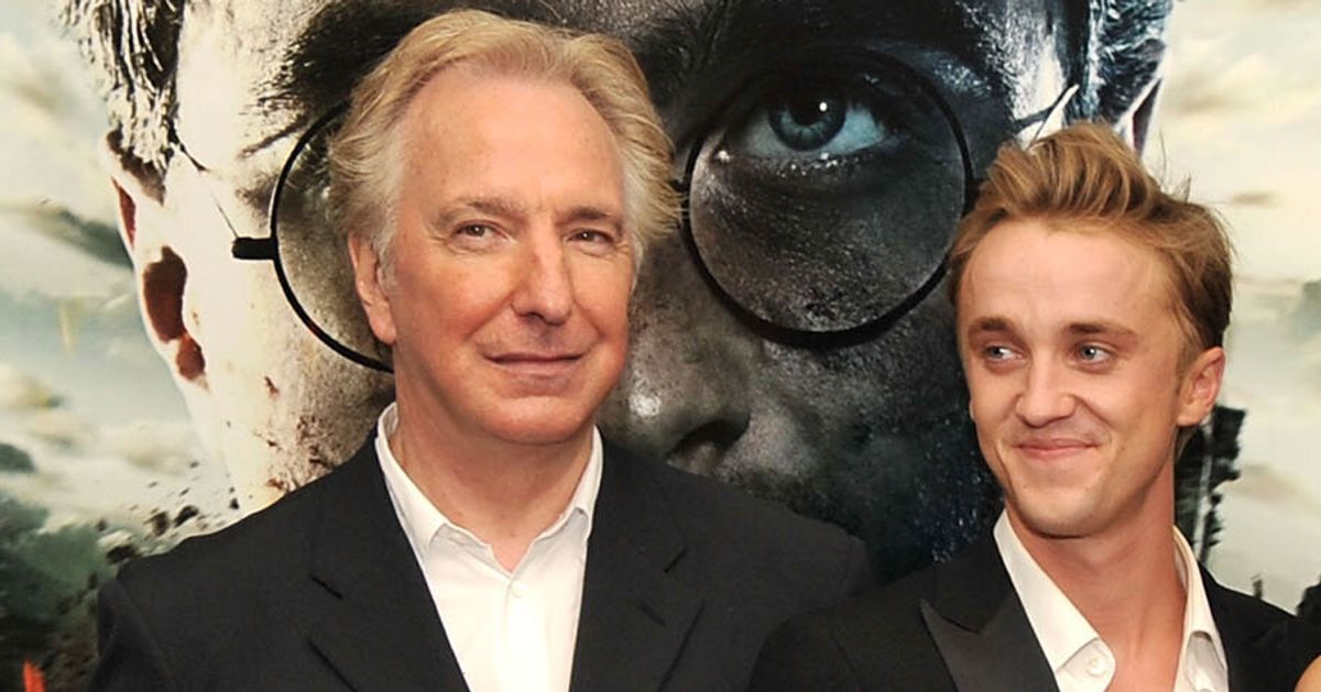 Tom Felton Says Working with 'Harry Potter' Costar Alan Rickman Was  'Terrifying' But That He Had a 'Wicked Sense of Humor