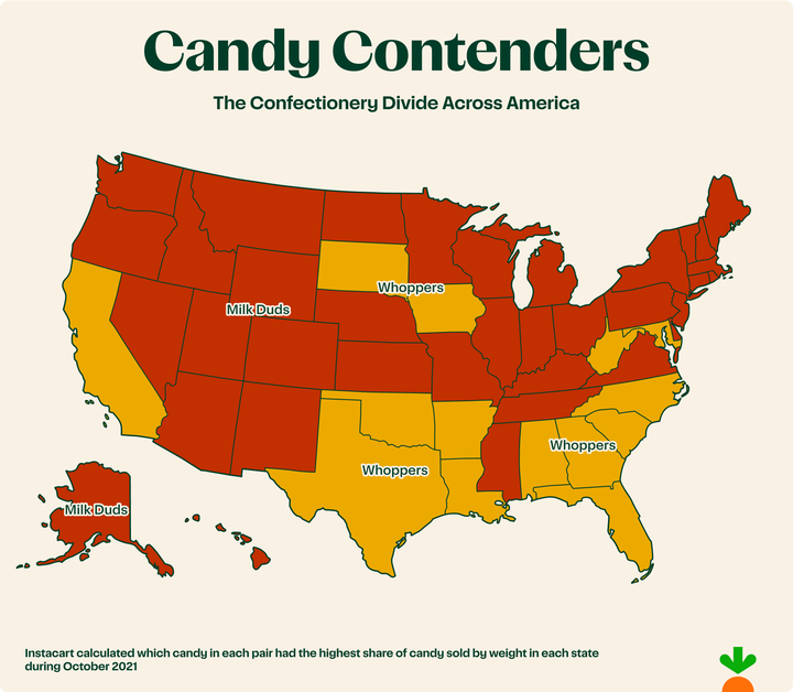 Americans' Halloween Candy Preferences, Broken Down By State | HuffPost ...