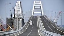  Large Fire Reported On Key Bridge Linking Russia To Crimea