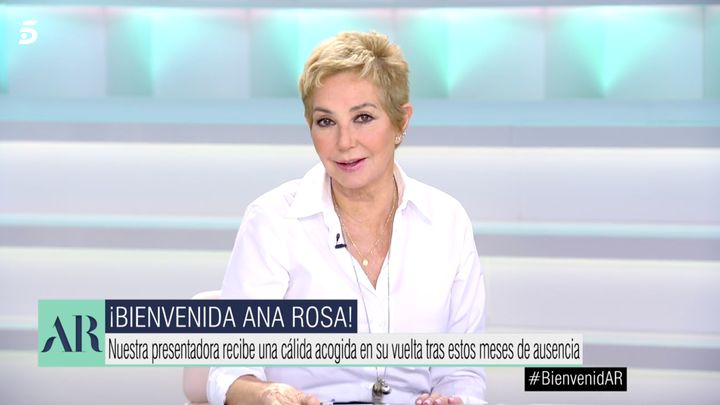 Ana Rosa Quintana, este lunes.