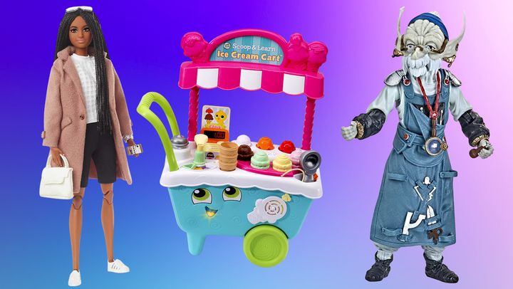 A Barbie Signature fully posable fashion doll, LeapFrog Scoop & Learn ice cream cart deluxe and Power Rangers Mighty Morphin Finster are on sale for Prime Day.
