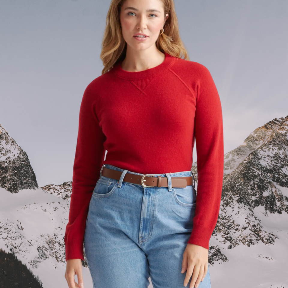 Quince shrunken cashmere sweatshirt