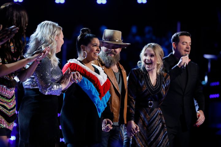 Brooke Simpson (third from left) rose to fame when she competed on Season 13 of "The Voice."