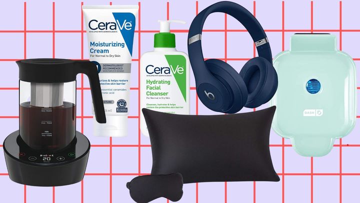  An Instant Pot cold brew coffee maker, CeraVe’s moisturizing cream and hydrating facial cleanser duo, Beats Studio3 wireless headphones, a 100% Mulberry silk pillowcase and eye mask set and a Dash egg bite maker.