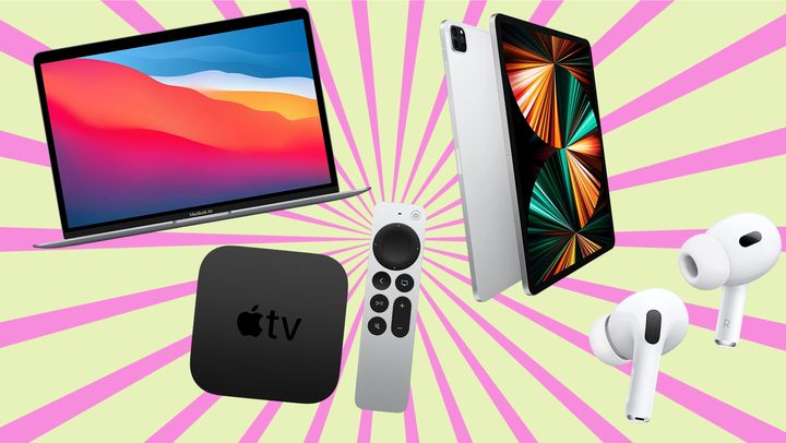 Apple MacBook Air, Apple TV, iPad Pro and AirPods Pros