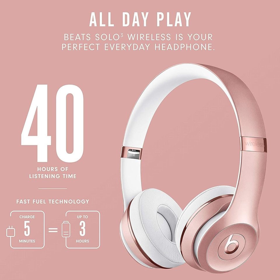 50% off a pair of Beats Solo3 wireless headphones (the cheapest they've been since last year's Cyber Monday!)