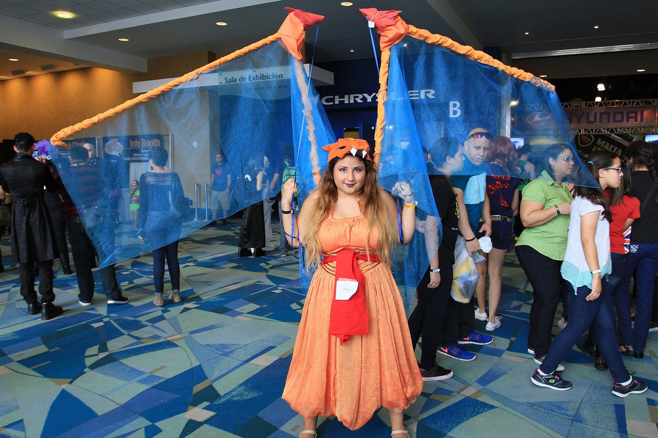A cosplayer attends the Puerto Rico Comic Con at Puerto Rico Convention Center in 2016.