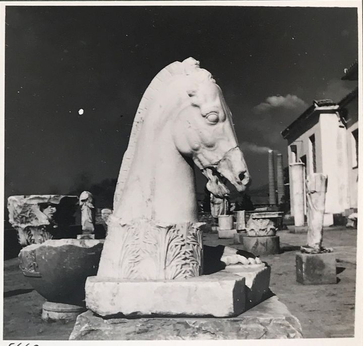 Η αυλή του Μουσείου Ελευσίνας, 9/9/1955, Φωτογραφικά Αρχεία Μουσείου Μπενάκη