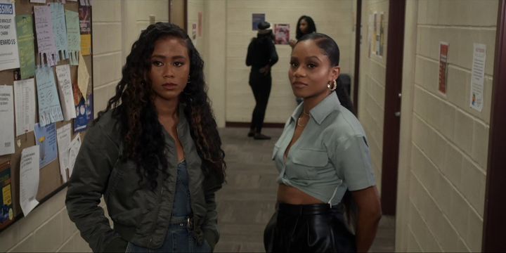 The series' backdoor pilot introduced fans to Keisha as she began a friendship with Simone Hicks (Geffri Maya, right), solidifying herself as the big sister on campus.