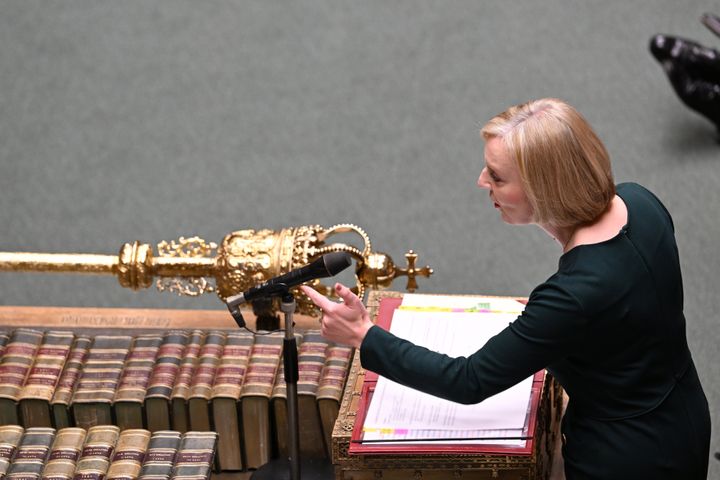 Liz Truss during Prime Minister's Questions.