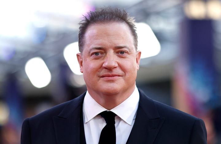 Brendan Fraser attends "The Whale" U.K. premiere during the 66th BFI London Film Festival on Tuesday.