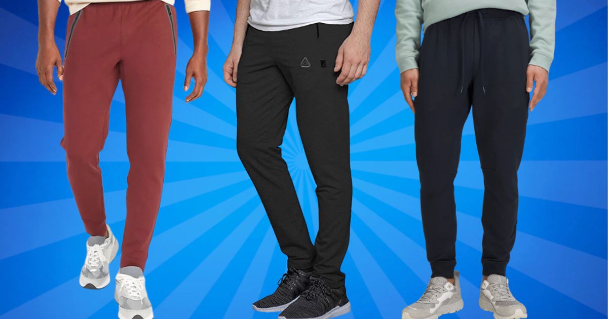 THE GYM PEOPLE Men's Fleece Joggers Pants with  