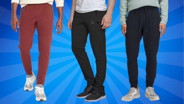 All in Motion Men's Tech Fleece Joggers (XXL, Navy) at  Men's  Clothing store