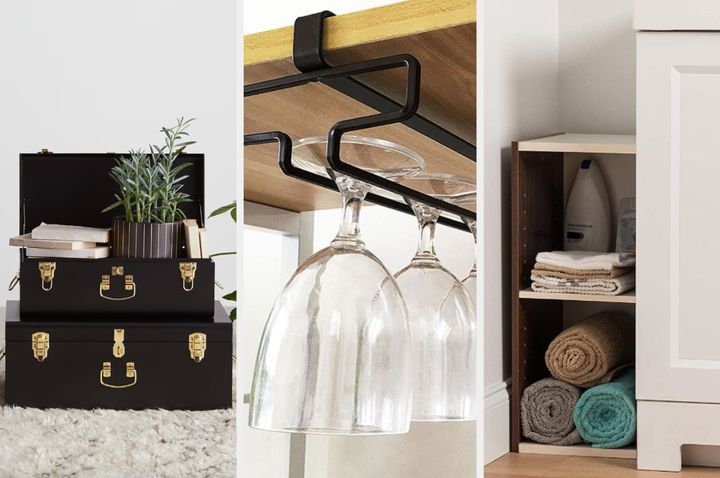Stylish solutions are essential when you don't have much hidden storage space