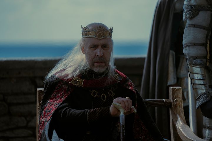 Paddy Considine in character as Viserys in House Of The Dragon
