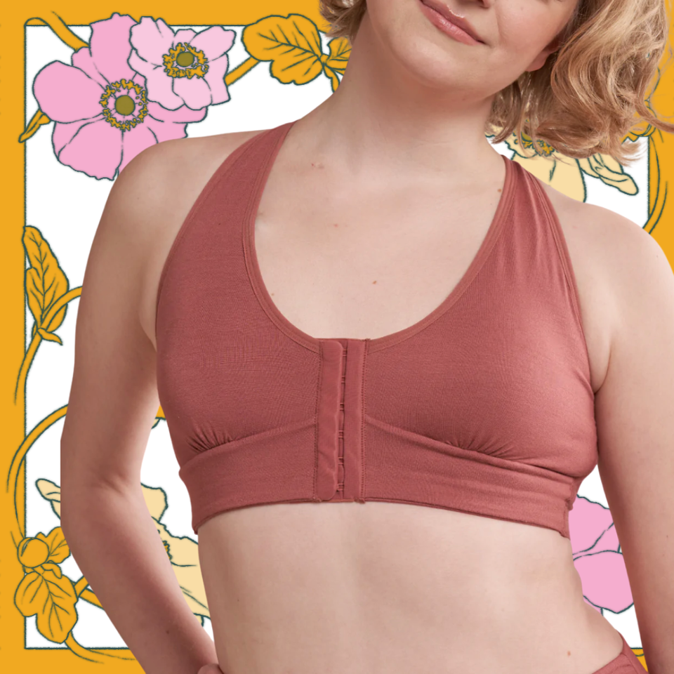 Rora Pocketed Front Closure Bra