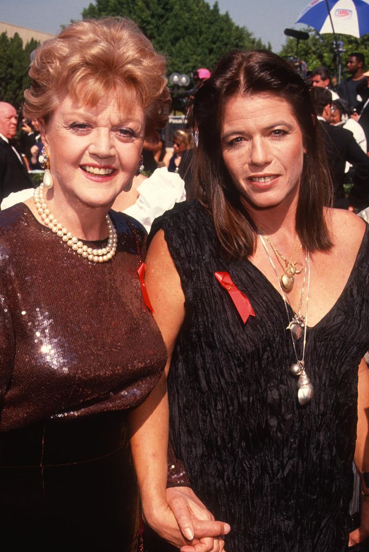 Angela Lansbury and daughter Deirdre Shaw at the 1991 Emmy Awards.