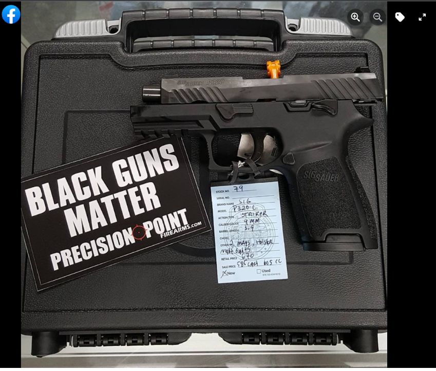 A racist sticker for John Donnelly's firearms company.