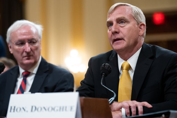 Richard Donoghue, former acting deputy attorney general, told the House's Jan. 6 select committee about former President Donald Trump's efforts to elevate an ally to head the Justice Department.