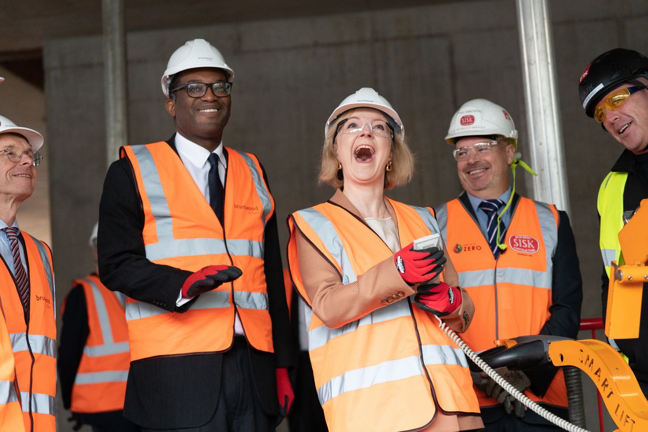 Liz Truss and Kwasi Kwarteng in happier times earlier this month.