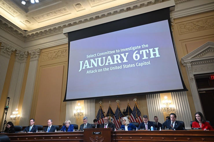 The US House Select Committee convenes a hearing to Investigate the January 6 Attack on the US Capitol, on Capitol Hill in Washington, DC, on October 13, 2022.