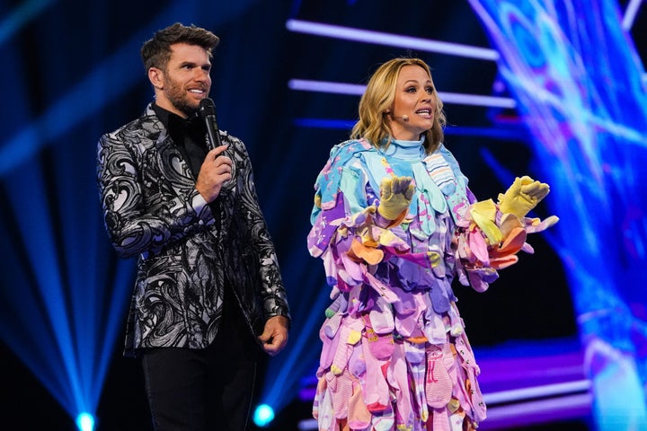 Kimberley Walsh with Joel Dommett