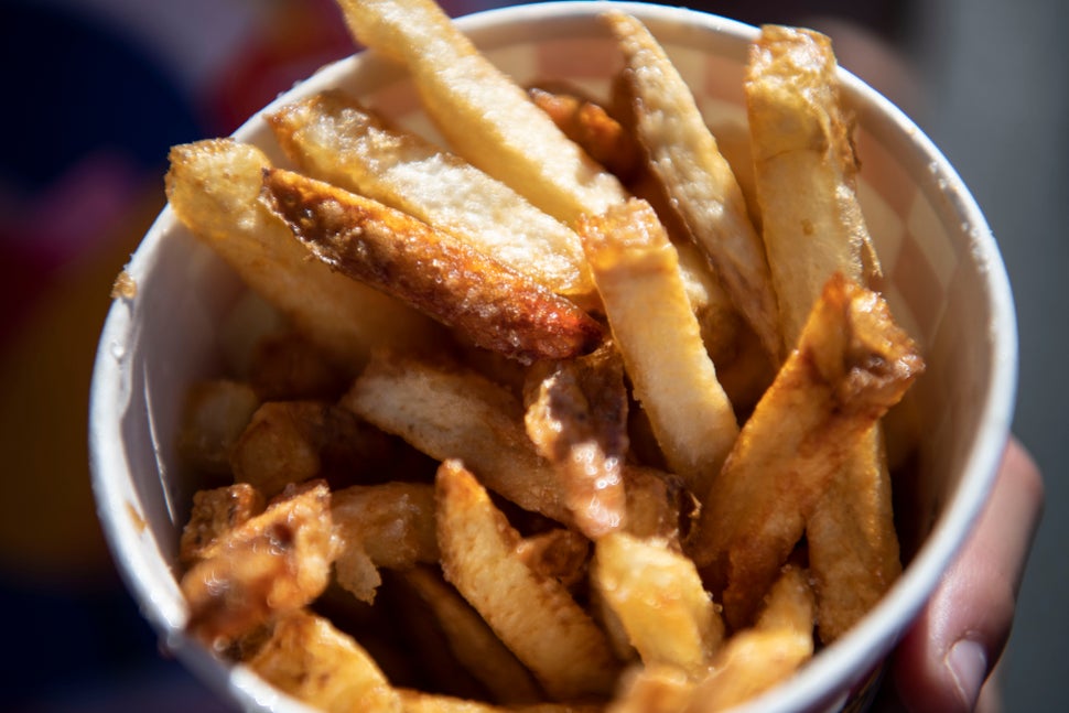 Fries at the Apple Scrapple Festival.