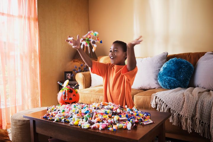 No, your kid won't get a "sugar high" from eating all that candy.