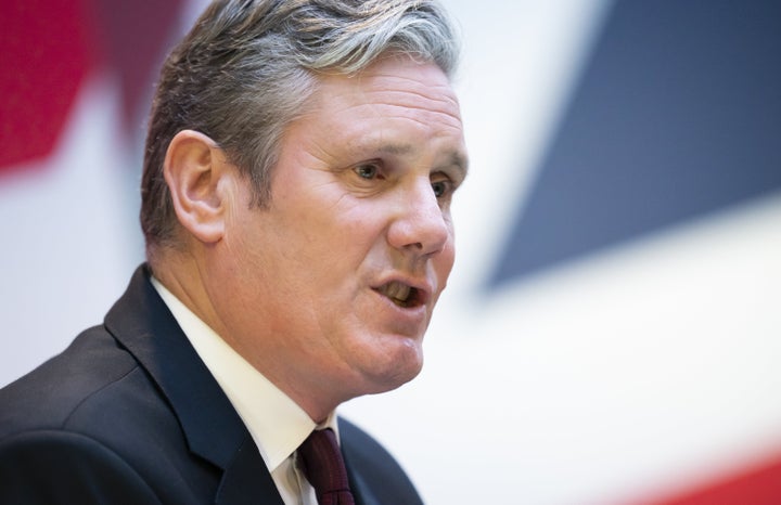 Leader of the Labour Party Keir Starmer speaking at the Labour regional conference in Barnsley.