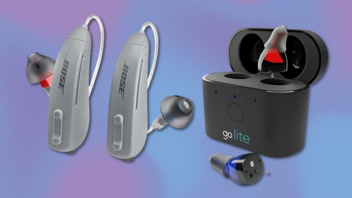 Go Lite OTC hearing aids and Lexie B1 self-fitting OTC hearing aids powered by Bose.