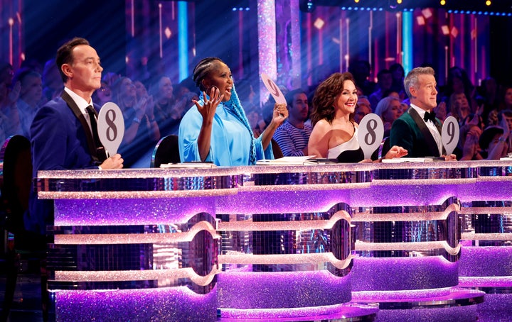 Anton with fellow Strictly judges Craig Revel Horwood, Motsi Mabuse and Shirley Ballas