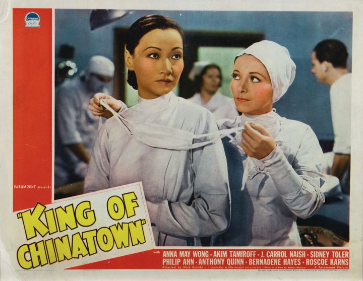 Une affiche pour le film de 1939 "Roi de Chinatown" mettant en vedette Wong.