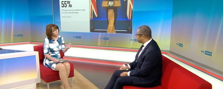Kay Burley clashes with James Cleverly