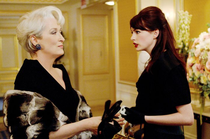 Meryl Streep and Anne Hathaway in The Devil Wears Prada
