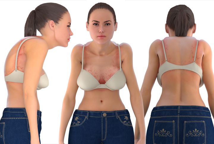 Female Wearing Too Big Bra, Wrong Size Stock Photo - Image of