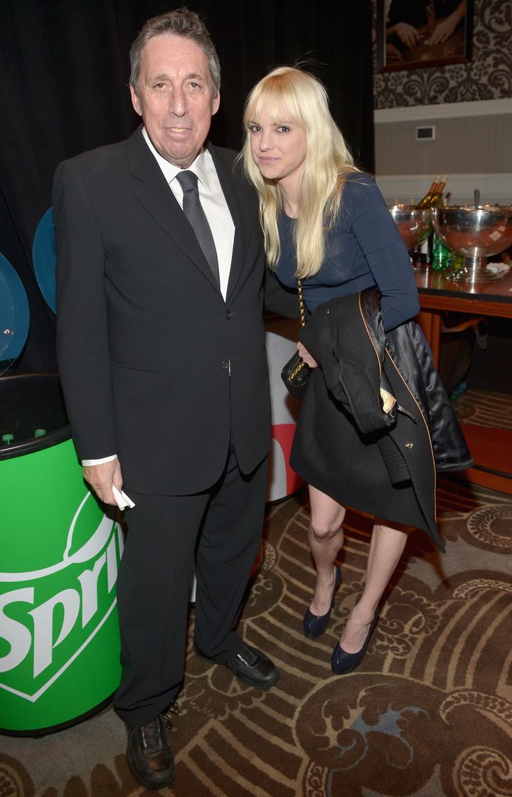 Anna Faris with Ivan Reitman in 2014 at CinemaCon in Las Vegas. 