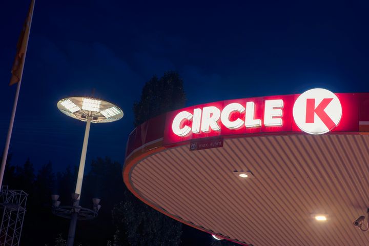 Πρατήριος βενζίνης της CircleK στην Στοκχόλμη της Σουηδίας.